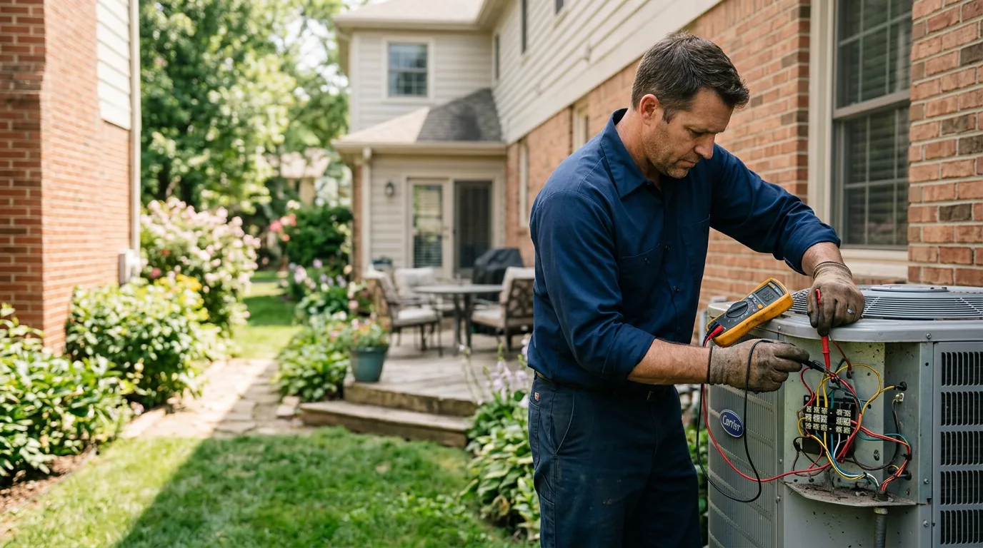 HVAC technician working near Port Angeles, WA